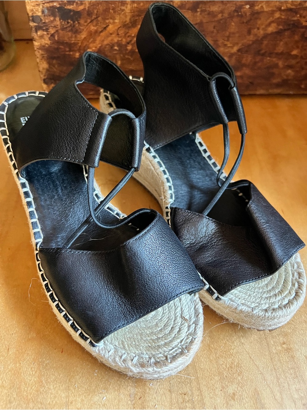 Women’s Black Agnes Espadrille Wedge Sandals